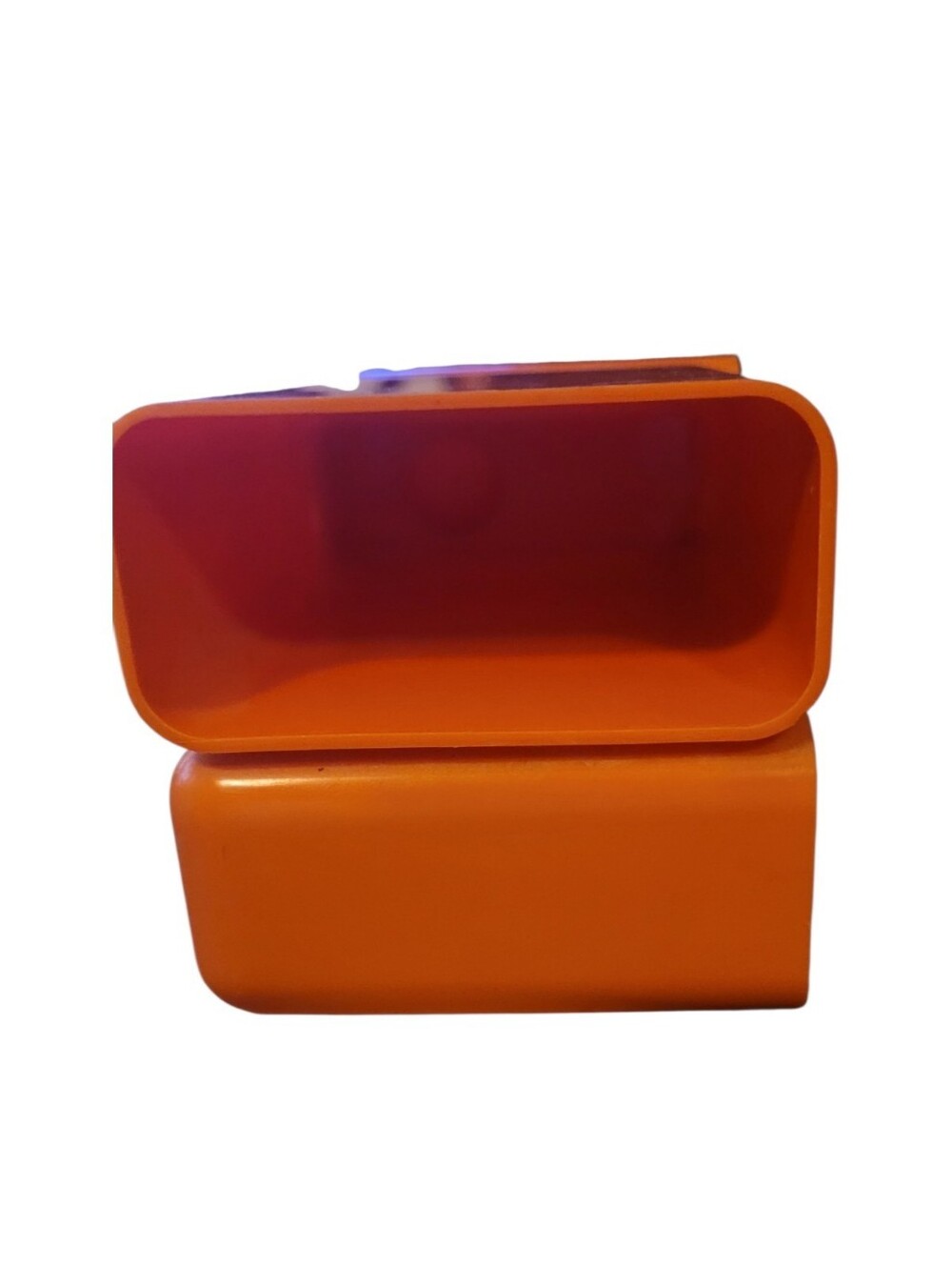 Orange Modular Desk Organizer with Cream Drawers - Picture 4 of 5
